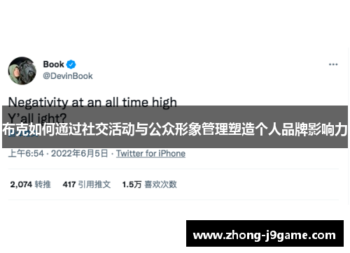 布克如何通过社交活动与公众形象管理塑造个人品牌影响力